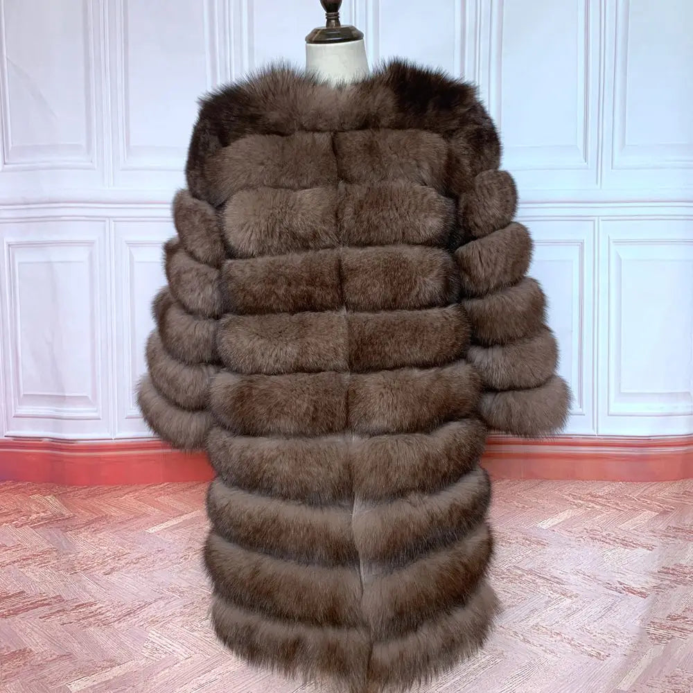 NEW style  4in1 real fur coats Women Natural Real Fur Jackets Vest Winter Outerwear Women fox fur coat high quality fur Clothes - Matrix Studios