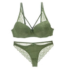 2021 New Sexy Women BCD Cup Bra Sets Lace Thong Hollow Out Underwear Panties Intimante Brief Female Girls Lingerie - Matrix-studios.com