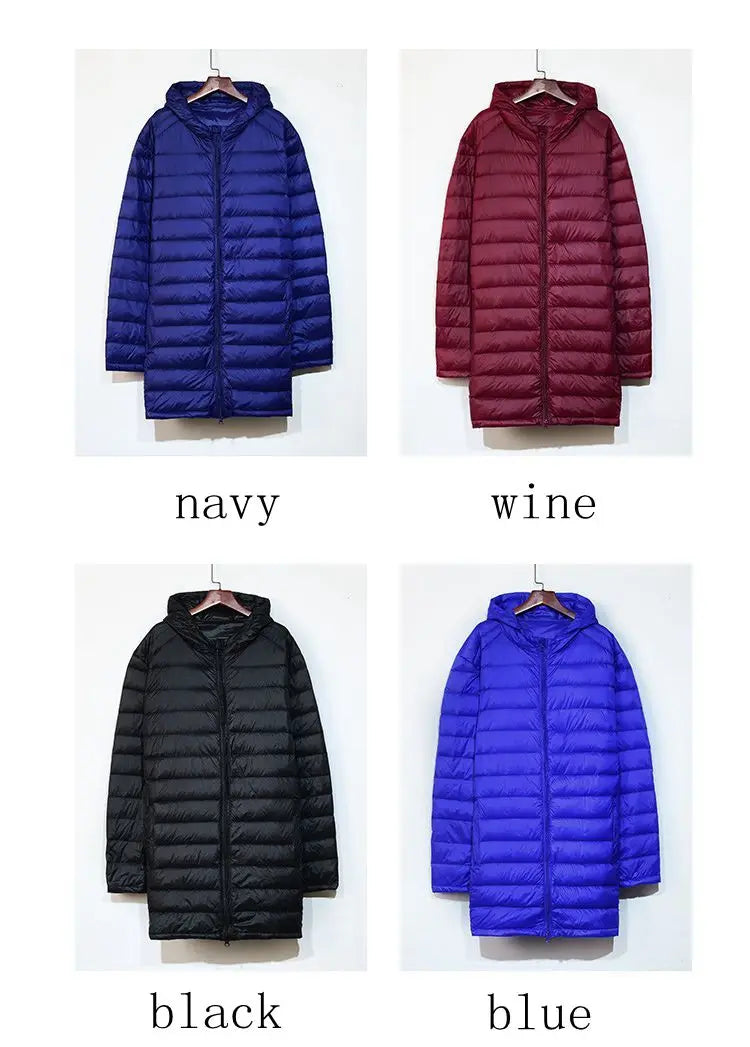 NewBang Plus 8XL Winter Long Duck Down Jacket Men Feather Parka Man Ultra Light Down Jacket Men Lightweight Warm Puffer Jackets - Matrix Studios