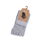 Unisex Toe Socks Men and Women Five Fingers Socks Breathable Cotton Socks Sports Running Solid Color Black White Grey happy Soks - Matrix Studios