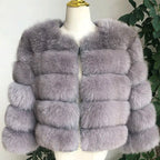 2026 New Style Real Fur Coat 100% Natural Fur Jacket Female Winter Warm Leather Fox Fur Coat High Quality Fur Vest - Matrix Studios