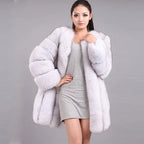 HJQJLJLS 2022 Winter New Fashion Women Long Faux Fur Coat Female Fuzzy Fur Coat Winter Thick Warm Fluffy Artificial Fur Jacket - Matrix Studios