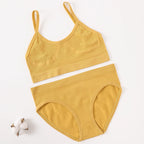 Women Seamless Bra Briefs Set Push Up Bra Top Sexy Lingerie Female U Back Crop Top Brassiere Underwear Set - Matrix-studios.com