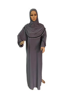 H118 Free size muslim dress with attached hijab pray khimar kaftan  burqa abaya robe hijab middle east clothing - Matrix-studios.com