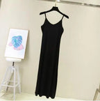 Spring Summer 2026 Woman Tank Dress Casual Modal Sexy Camisole Elastic Female Home Beach Dresses O-Neck Camis Sexy Dress - Matrix-studios.com