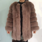 HJQJLJLS 2022 Winter New Fashion Women Long Faux Fur Coat Female Fuzzy Fur Coat Winter Thick Warm Fluffy Artificial Fur Jacket - Matrix Studios