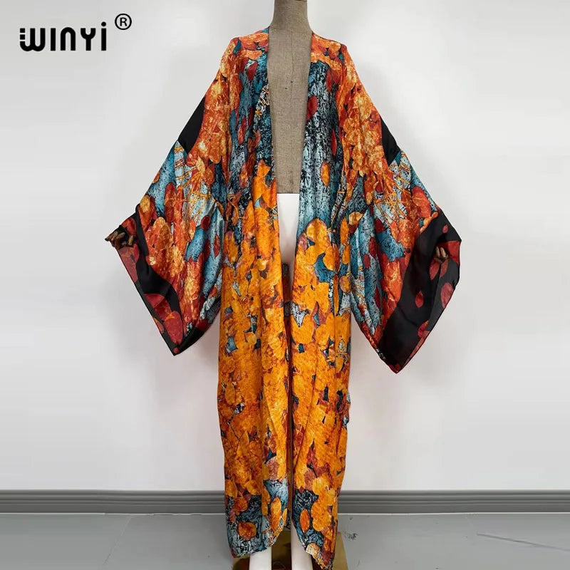 Europe WINYI new tunic bikini sweet lady pink boho Cardigan stitch Cocktail sexcy Boho Maxi Holiday Batwing Sleeve KIMONO mujer - Matrix Studios