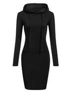 Ladies Dress Autumn Women Hooded Dresses Hoodies Women Sweatshirts Women Hoodies Dress Tops Ladies Clothing - Matrix-studios.com