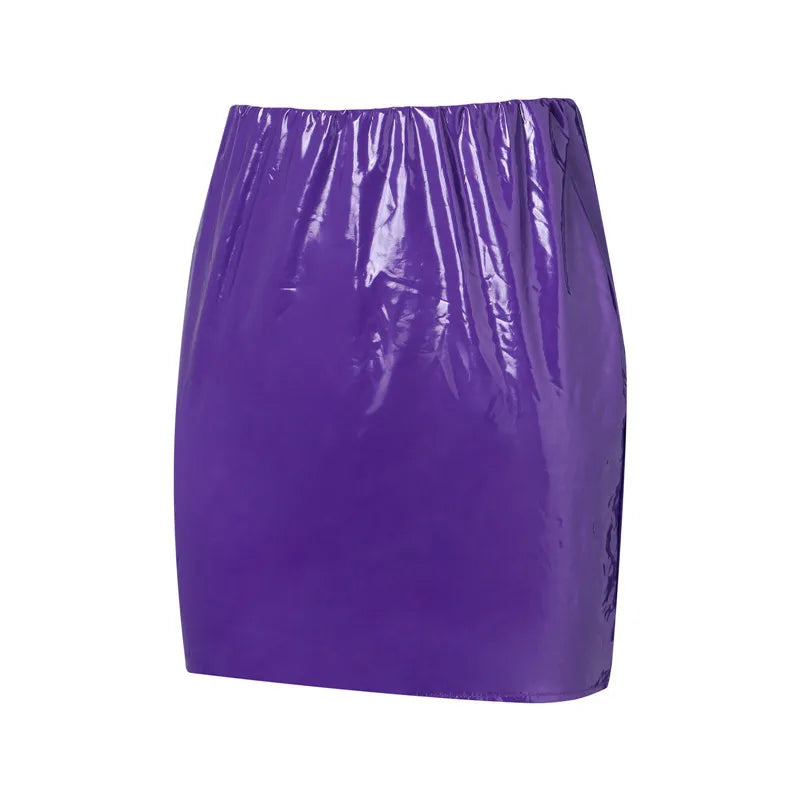 High Waist Sheath Skirts Women Solid Pu Leather Package Hip Skirt Female Bodycon Solid Black Short Sexy Pencil Mini Skirt Ladies - Matrix Studios