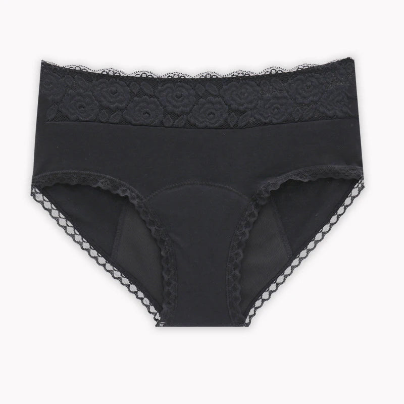 4-Layer Leakproof Menstrual Period Panties Fast Absorbent Underwear Sexy Lace Women Menstrual Briefs Plus Size Lingerie 5XL 6XL - Matrix Studios