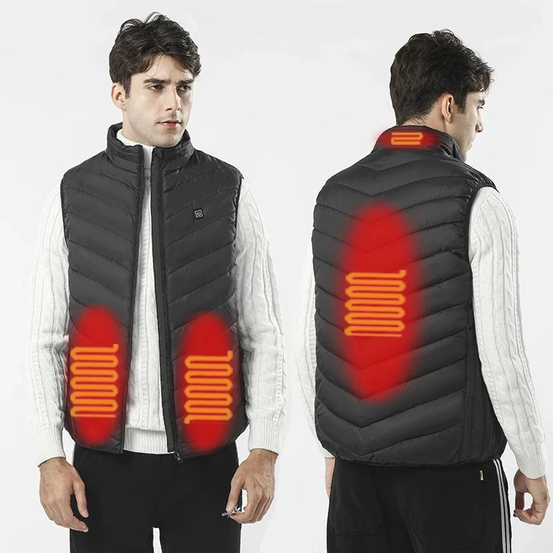 New 17 Heated Vest Jacket Fashion Men Women Coat Clothes Intelligent  Electric Heating Thermal Warm Clothes Winter Heated Hunt - Matrix Studios