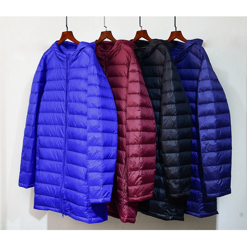 NewBang Plus 8XL Winter Long Duck Down Jacket Men Feather Parka Man Ultra Light Down Jacket Men Lightweight Warm Puffer Jackets - Matrix Studios