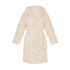 Winter Warm Casual Robes Woman Ear Hooded Bathrobe Plush Robe V Neck Long Sleeve Shawl Kimono Warm Bath Robes Coat - Matrix-studios.com
