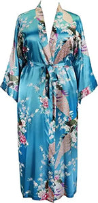 Satin Silk Women Wedding Bridemaid Robe Sexy Crane Print Bathrobe Short Long Kimono Night Gown Robe Fashion Dressing Gown Female - Matrix-studios.com