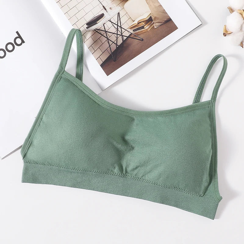 Women's Crop Top Ribbed Tube Top U-Back Comfort Bra Streetwear Camis Sexy Lingerie Seamless Underwear Sports Tank Bralette M-XL - Matrix Studios