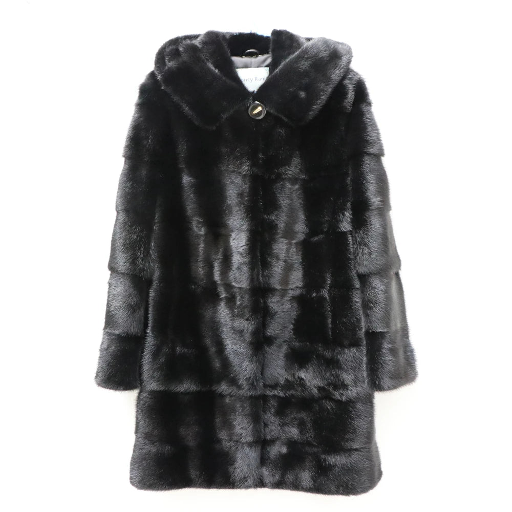 Fancy Rani Real Mink Fur Coat Natural Women Winter Long Leather Jacket Luxury Female Clothes  2023 Mink Fur Coat Women Promotion - Matrix Studios