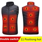 New 17 Heated Vest Jacket Fashion Men Women Coat Clothes Intelligent  Electric Heating Thermal Warm Clothes Winter Heated Hunt - Matrix Studios