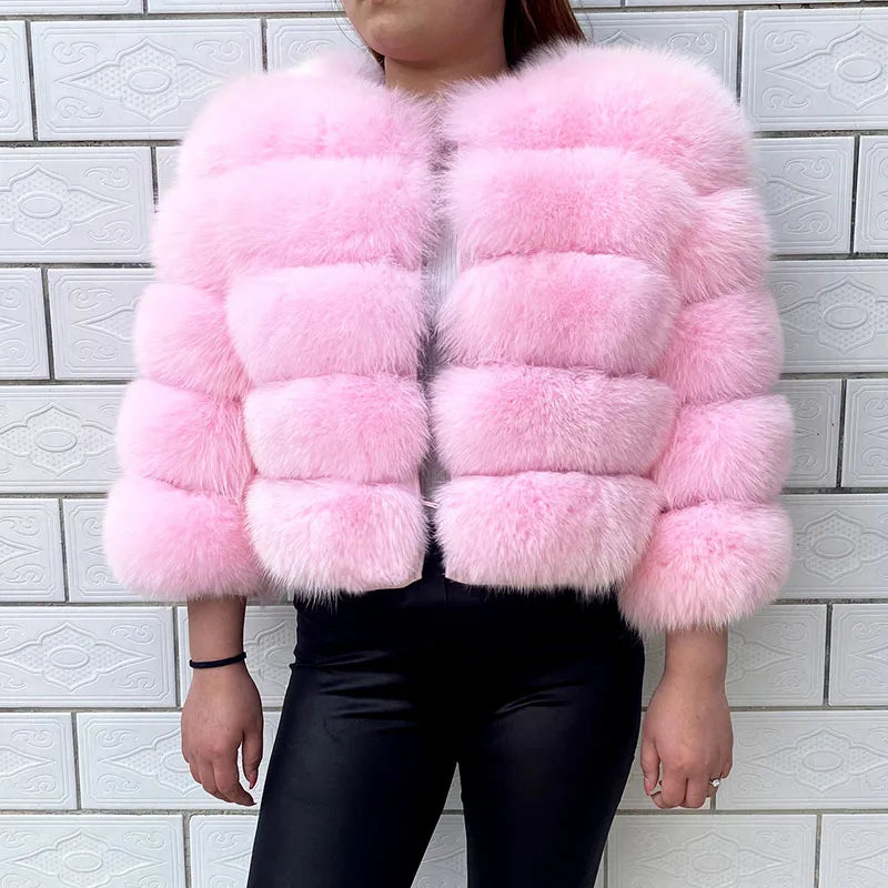 2026 New Style Real Fur Coat 100% Natural Fur Jacket Female Winter Warm Leather Fox Fur Coat High Quality Fur Vest - Matrix Studios