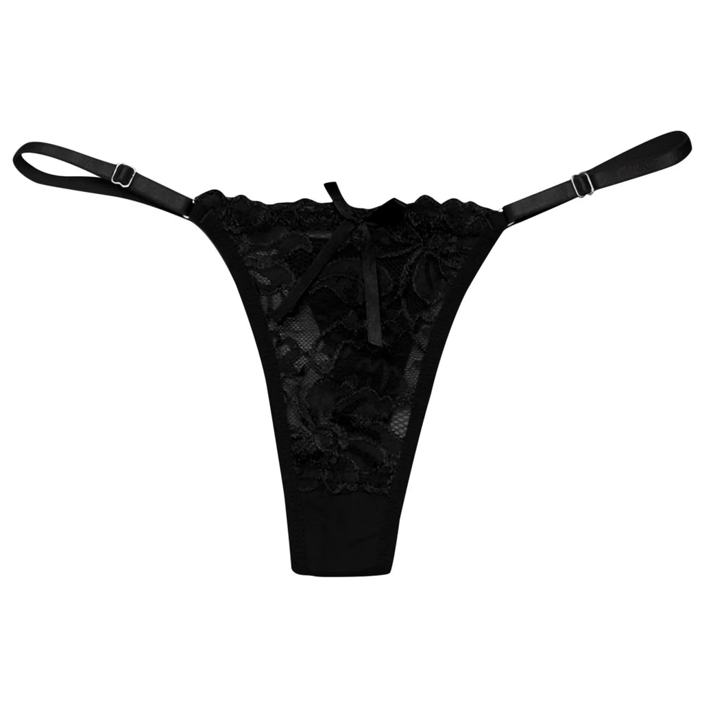 Ladies Lace Sexy Panties Embroidered Bandage Underwear Women Transparent Breathable Thongs Bowknot Sexy Lingerie трусы женские - Matrix Studios