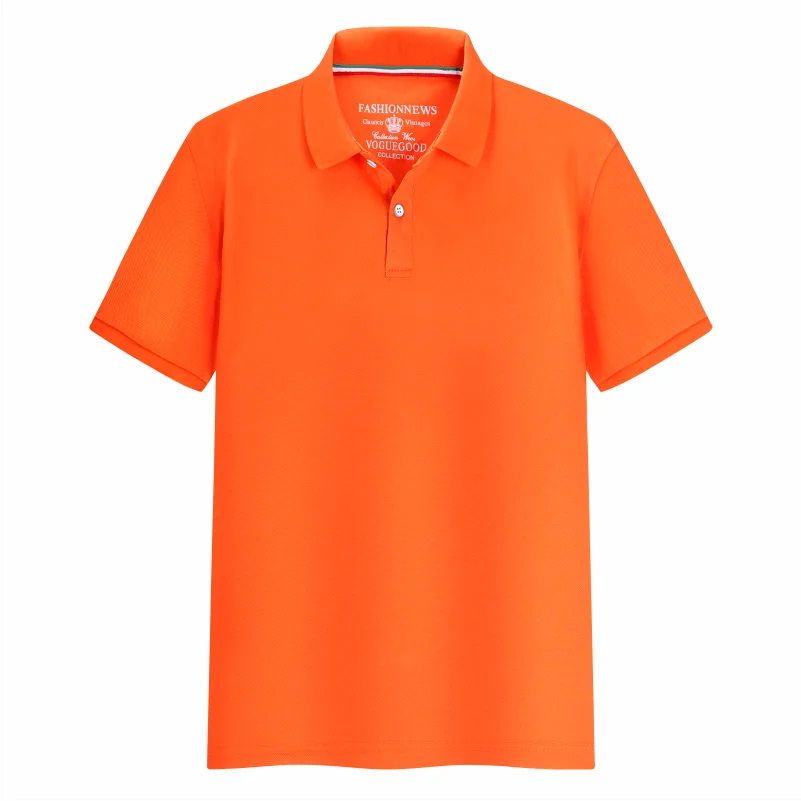 Summer Solid Color Outdoor Casual Lapel Short-sleeve Daily Business Short-sleeve Tops 2024 New Unisex Polo Shirts - Matrix-studios.com