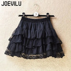 Gothic Lace Tutu Skirt Elastic Sexy Lace Mini Tulle Skirts Party Club Dancer Wear Black Bottoms High Street Y2k Women Clothing - Matrix-studios.com