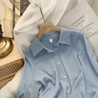 Women Chiffon White Shirts Korean Fashion Solid Loose Long Sleeve Tops Office Ladies Elegant Casual All Match Blouses Spring New - Matrix-studios.com