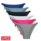 5 PCS/SET New Arrival Low Rise Ladies Sexy Lace Panty Underpants Panties For Women Lingerie Cotton Briefs - Matrix Studios