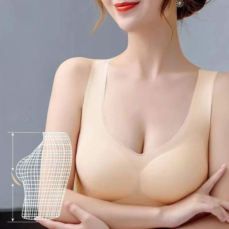 Bras for Women Seamless Wireless Ultra Thin Bra Breathable Sleep Summer Bralette Sports Bra Vest Underwear top Plus Size - Matrix Studios