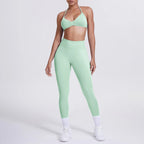 Women 2pcs Patchwork Sport Yoga Suit Training Sleeveless Sport Gym Tops Tummy Control Slimming Booty Leggings Yoga Suit Sports - Matrix-studios.com