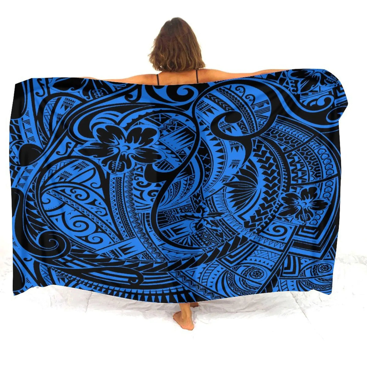 Tax Free Retro Tribal Ethnic Polynesian Women Seaside Sexy Style Sarong Soft And Comfortable Fabric Samoan Pattern Print Design - Matrix Studios