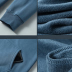 Plus Size 10XL 12XL Hoodie Men Autumn Winter Fleece Hoodies Solid Color Jacket Hoodies Big Size 12XL Blue Black Red Grey - Matrix Studios