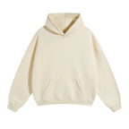 ZODF New Thick 350gsm Fleece Hooded Hoodies For Men Unisex Winter Oversized Loose Basic Solid Sweatshirts Pullovers Coats HY0631 - Matrix Studios
