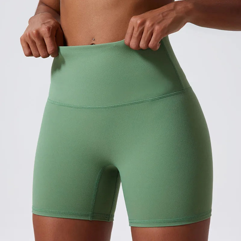 Hearuisavy Summer Soft Yoga Shorts Buttock Lift Gym Leggings Women High Waist Sports Shorts Women Running Workout Shorts Female - Matrix Studios