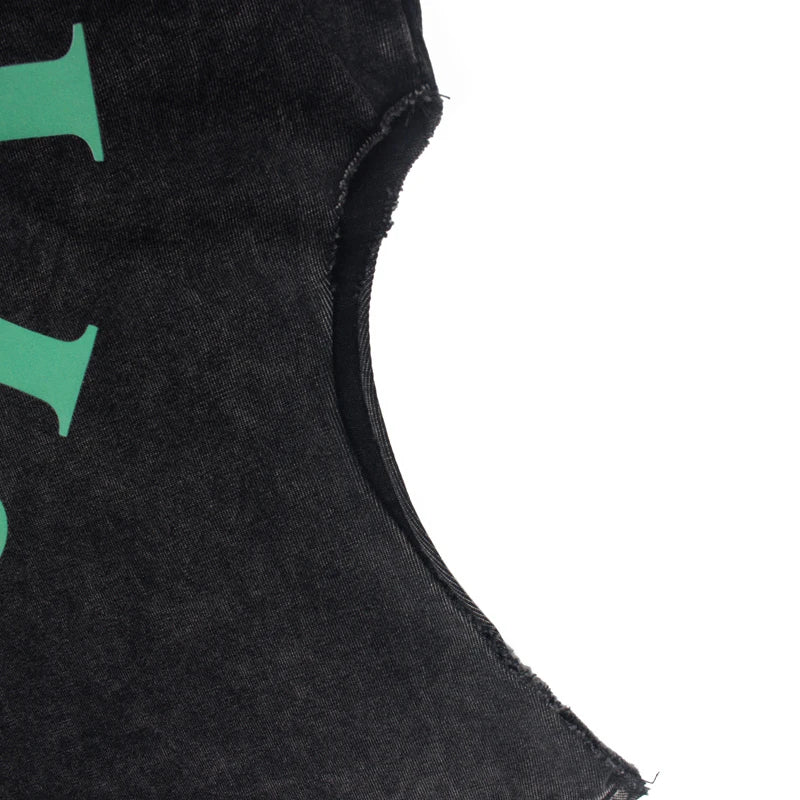 Men Oversized Satoshi Tank Top Vintage Washed Print Sleeveless Vest 26ss streetwear Y2K best quality cotton Unisex t shirt - Matrix-studios.com