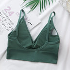 Women's Crop Top Ribbed Tube Top U-Back Comfort Bra Streetwear Camis Sexy Lingerie Seamless Underwear Sports Tank Bralette M-XL - Matrix Studios