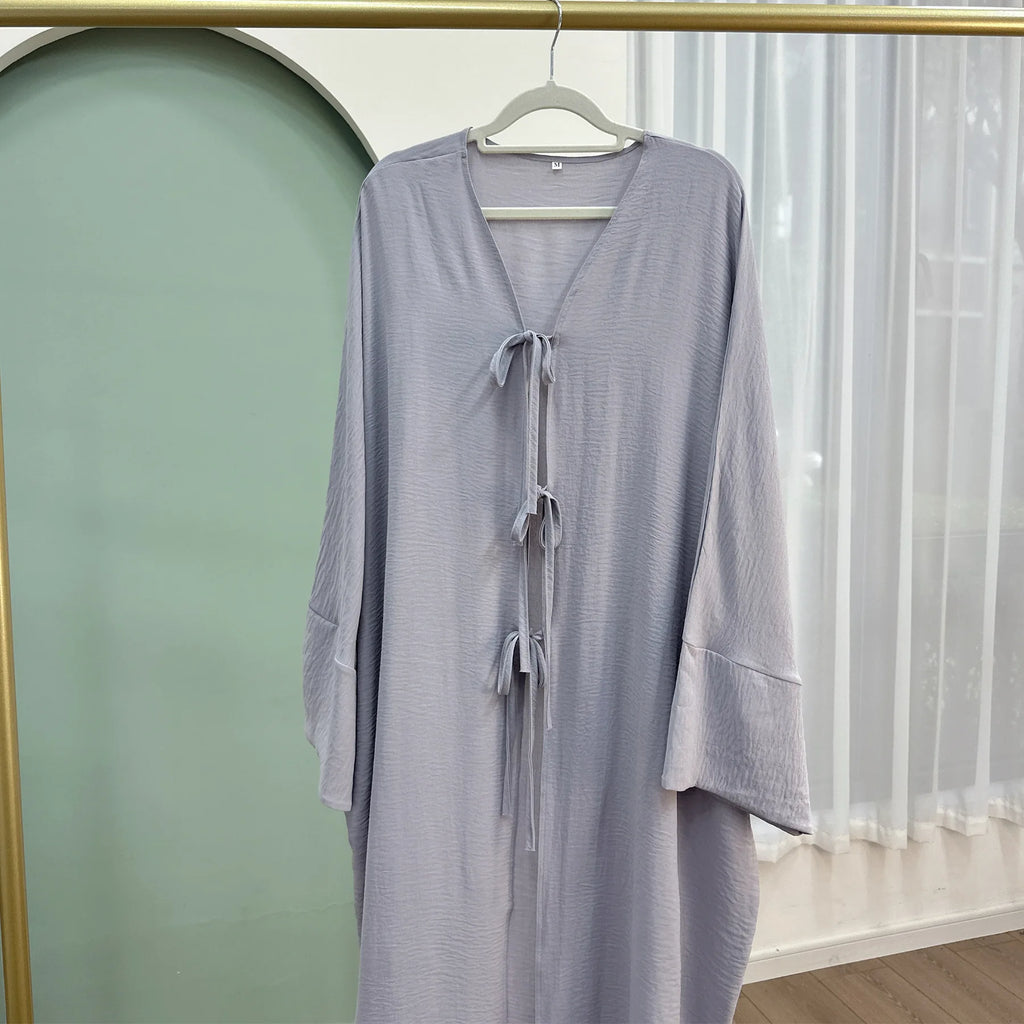 Ramadan Saudi Arabia Black Muslim Modest Cardigan for Women Eid Dubai Open Abaya Dress Luxury Islamic Turkey Party Vacation Robe - Matrix-studios.com