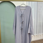 Ramadan Saudi Arabia Black Muslim Modest Cardigan for Women Eid Dubai Open Abaya Dress Luxury Islamic Turkey Party Vacation Robe - Matrix-studios.com