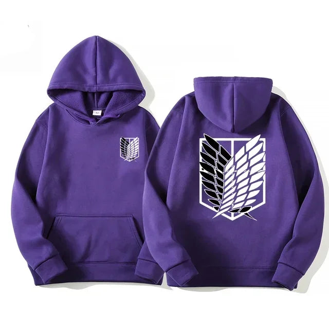 Japan Anime Attack on Titan Men Hoodies Spring Autumn Hip Hop Casual Pullover Top Hoodie Fashion Sweatshirts Jogging Sportswear - Matrix Studios