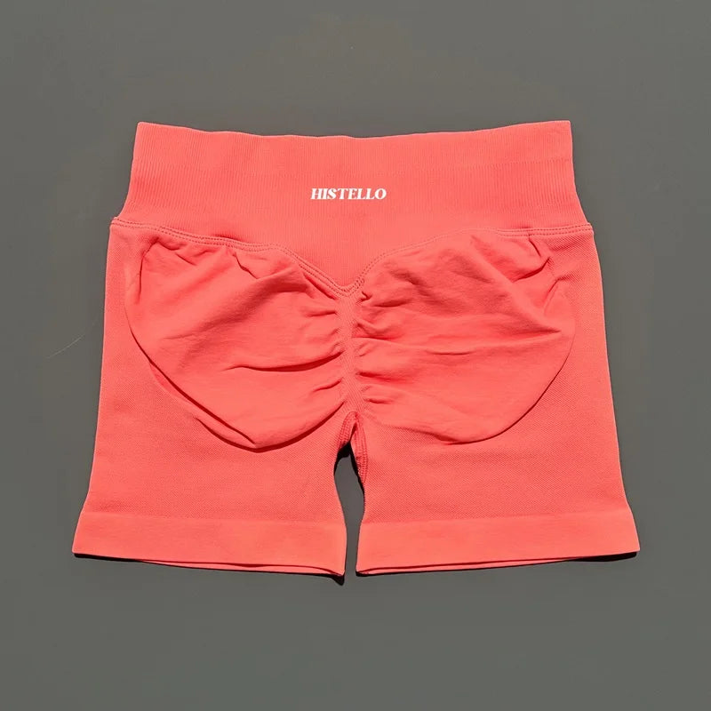 HISTELLO Impact Shorts Df Substitute High Waist Women Yoga Workout Shorts Seamless Leggings Stretch Fitness Gym Running Shorts - Matrix Studios
