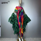 WINYI Pleated Elastic Slim Dress Beach Cover Up Kaftan Abaya Dubai Luxury Party Dress Crimping Evening Dress Abaya Muslim Woman - Matrix-studios.com