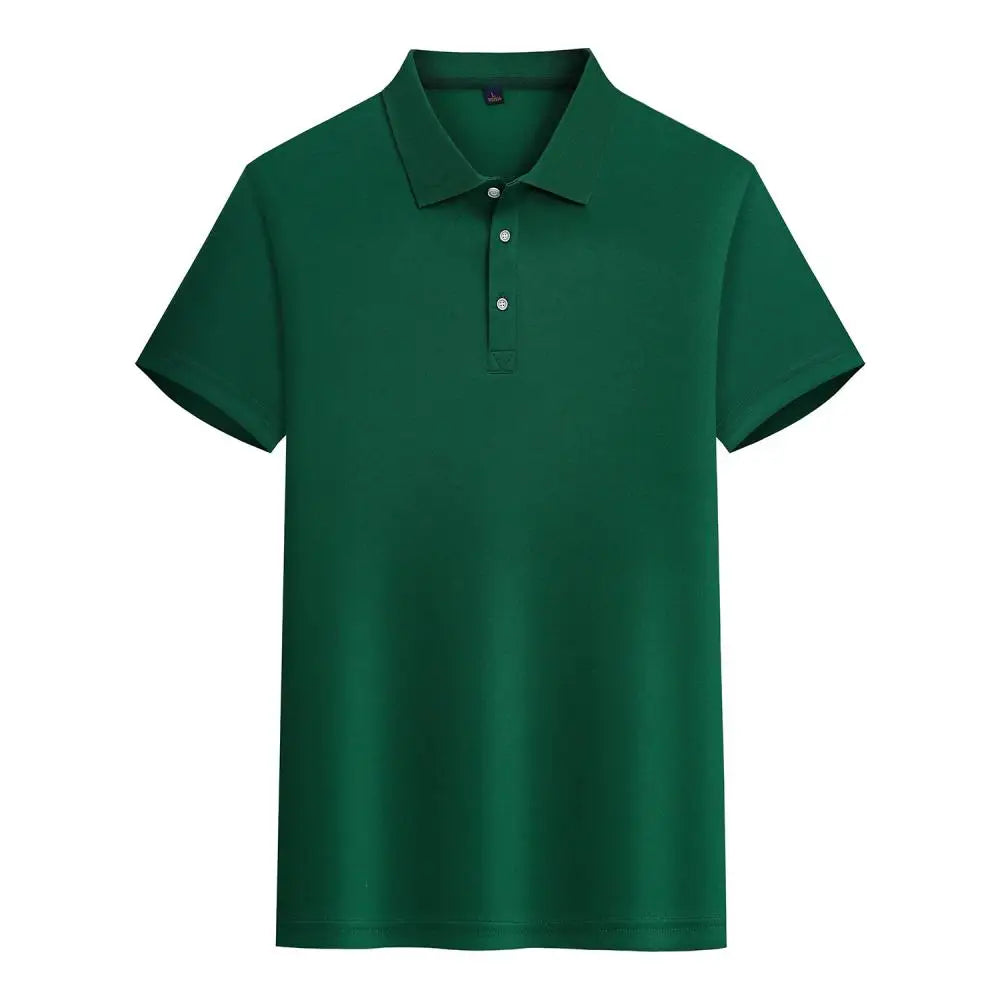 Custom Logo Lapel POLO Shirt Couple Summer Short Sleeve Moisture Transfer T Shirts Men Women Summer Simple Casual Tops - Matrix-studios.com