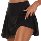 Summer Women Sprints Tennis Dance Fitness Short Skirts Quick Drying Solid Female Lining High Waist Mini Skirts Shorts DF4987 - Matrix-studios.com