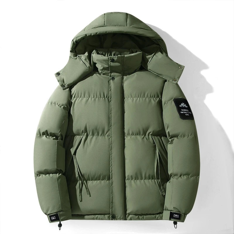 New Winter Men's Hooded Collar Down Coats Outerwear High Quality Overcoat Fashion Windproof Parkas Male Casual Warm Down Jackets - Matrix Studios