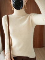 2026 Autumn Winter Turtleneck Sweater Women Thick Warm Soft Female Slim Pullovers Women Sweater Ladies Solid Versatile Knitted - Matrix Studios