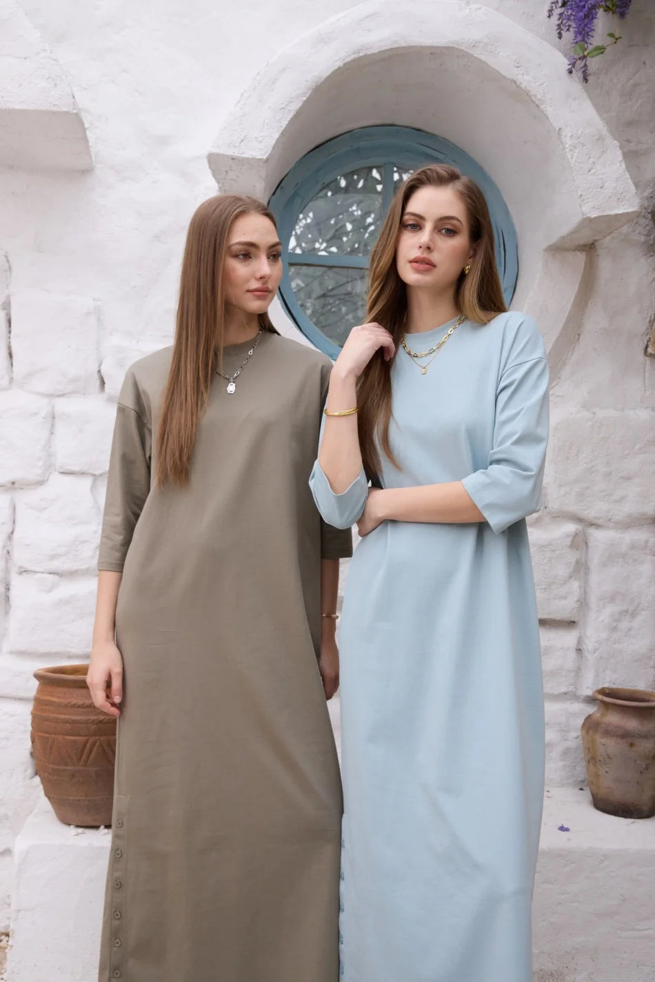 AS SS26 oversize loose T-shirt dress + V neck T-shirt  + skirt  set casual style  woman clothes - Matrix-studios.com