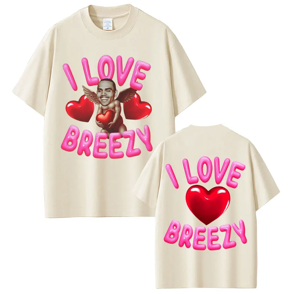 Rapper Chris Brown Breezy Bowl XX Tour 2025 T-shirt Men Women Hip Hop Fashion Pop Music  T Shirts Casual Cotton Vintage T-shirts