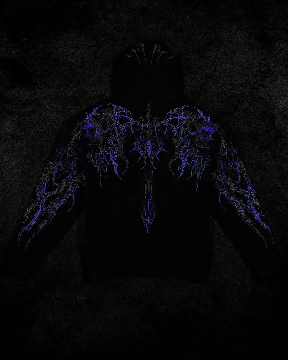 2025New American Style Men's Hooded Sweatshirt Trendy Brand Dark Style Sports Fitness High Street Autumn Winter Men's Sweatshirt - Matrix Studios