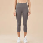 SOISOU Nylon Yoga Capri Pants Leggings Women's Pants Gym Sexy High Waist Tight Breathable Elastic Girl Sports Pants 13 Colors - Matrix-studios.com