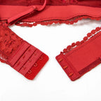 Varsbaby Lace Bra Sets for Women Non-padded Bra Panty Garter Stockings Summer Underwear Lingerie Sexy - Matrix-studios.com