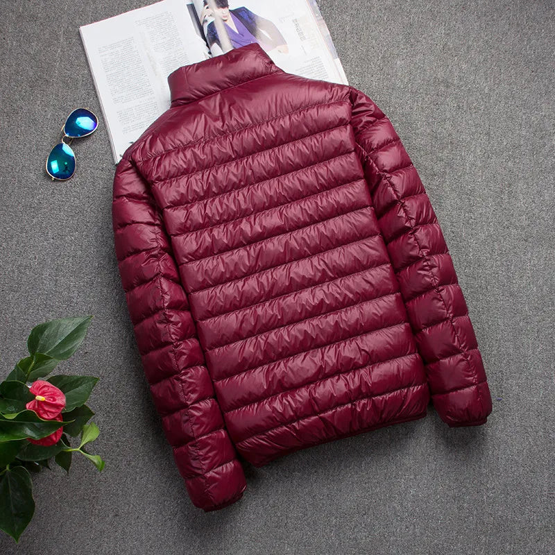 New Autumn And Winter Down Jacket Men's Fashion Hooded Super Light Warm Slim Coat Down Jacket Men's Coat - Matrix Studios